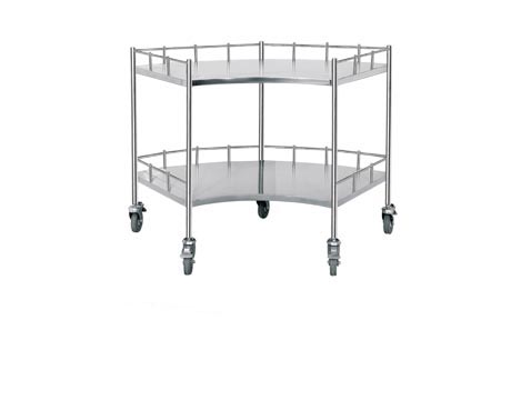 不銹鋼扇形手術(shù)器械臺YF-084