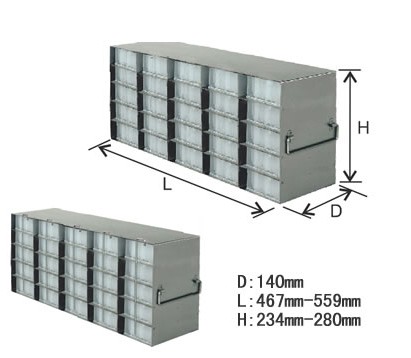 存放96孔深微量滴定盤的立式冰箱分隔架-UFDP系列