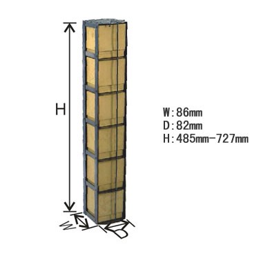 存放3英寸高小盒的臥式冰箱和液氮罐分隔架-MCF系列